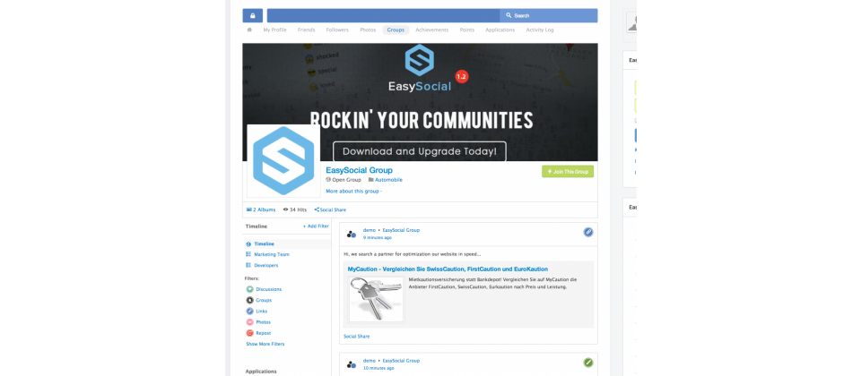 EasySocial 1.3.28